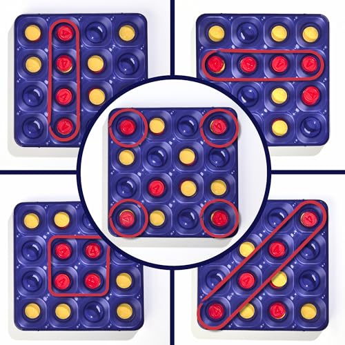 Connect 4 Frenzy Game | Bounce Discs 4 The Win | Family Party Games for Kids, Teens, and Adults | Ages 8+ | 2 to 6 Players | 10 Mins. | Portable Games