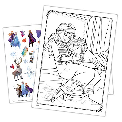 Disney Frozen 2 Anna and Elsa Coloring and Activity Carry Set with Sticker Sheets AS45853 Bendon, Multicolor