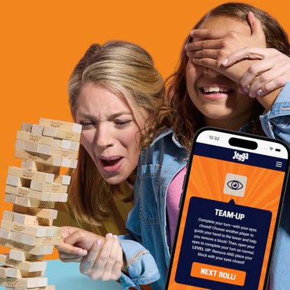 Official Hasbro Games Jenga Game | Digital Die for 6 More Ways to Play | Original Wood Block Game | Stacking Tower | Ages 6+ | 1+ Players | Party Games