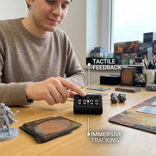 2PCS MTG Life Counter, 4-Digit Wheel Trackers Single/Dual Player Modes | Board Game Counter 0-9999 Single Player and 0-99 Dual Player Modes, for Card and Tabletop Games (Black_2PCS) - color: Black_2pcs