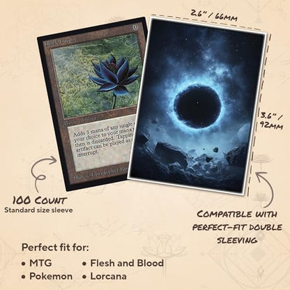 Celestial Void MTG Card Sleeves (Smooth) - 104 Count Standard Size TCG Sleeves - Compatible with Magic The Gathering - Double Sleeving - Original Art Design, Premium Protection - color: Celestial Void