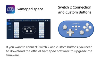 ShanWan Wireless Bluetooth Controller is Compatible With the Switch/Switch 2, Steam Deck, PC, Android, iPhone, iPad, and macOS. It Features Customizable Buttons and Macros, Motion Controls, linear Motor Vibration, Joysticks, Triggers, and a D-pad
