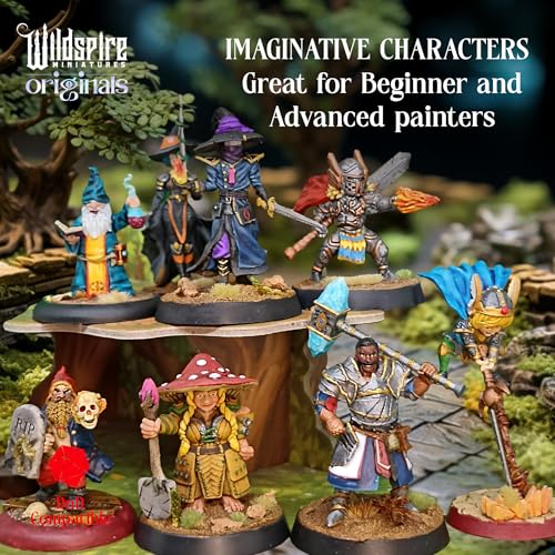 Wildspire Spellblades Miniatures for DND Dungeons and Dragons, Battlemage Characters for D&D minis