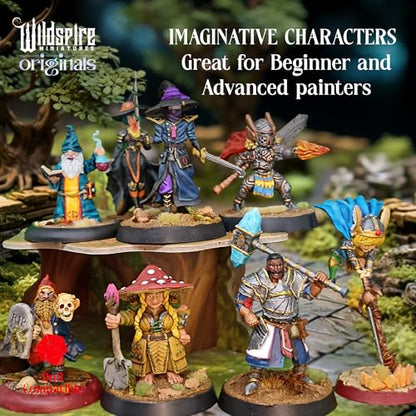Wildspire Spellblades Miniatures for DND Dungeons and Dragons, Battlemage Characters for D&D minis