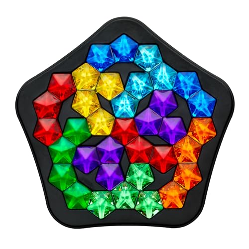 SmartGames IQ Deluxe: Pentagon - the New IQ Series from SmartGames Featuring 120 Challenges in a Deluxe Travel Case for Ages 14 - Adult