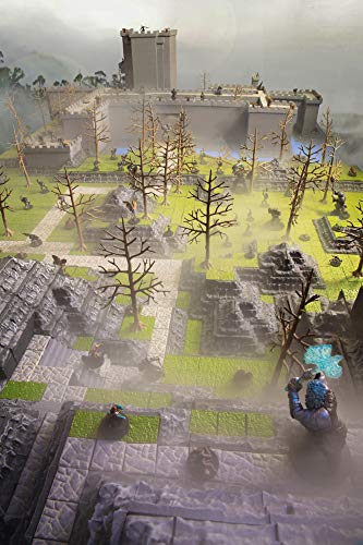 Monster Adventure Terrain- 40pc Painted Ladders and Stairs Bulk Set- Stackable 3-D Tabletop Customizable World Builder Compatible with DND Dungeons Dragons, Pathfinder, and All RPG Games - color: Ladders & Stairs Accessory Set
