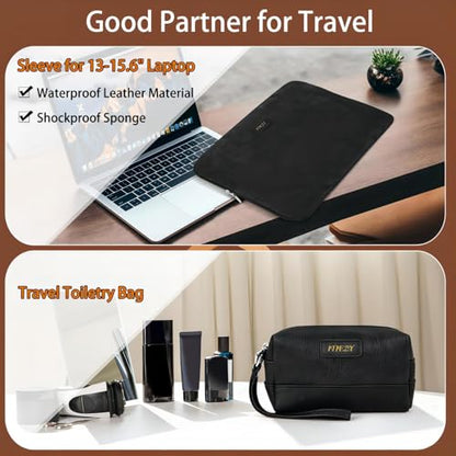 Garment Bag for Travel Convertible Carry on Travel Duffel Bag for Men Women | 3PCS Large Weekender Bag with Waterproof Shoes Pouch 2 in 1 Hanging Clothes Suit Dress Bag Travel Garment Duffel Bag 56L - color: A3-Black-Faux Leather
