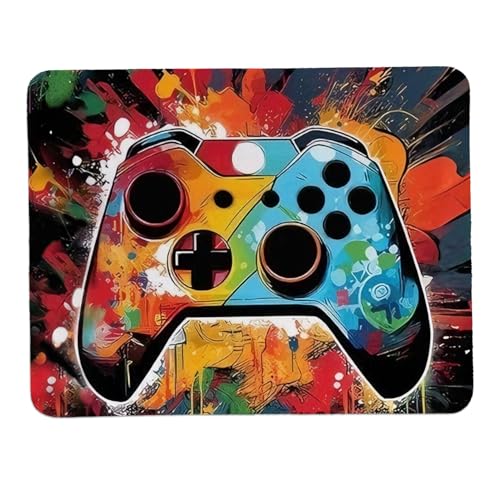 hold fizz Gaming Mouse Pad, Small Cool Gamer Mouse Pad, Gaming Boys Mousepad Accessories for Desk, Laptop, Office, Computer, 9.5x7.9 Inch - color: gamepad
