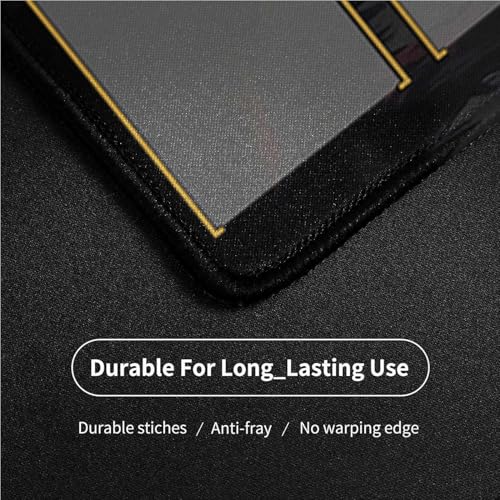 TCG Playmat Stitched Edges, 24 x 14 inches MTG Play Mat for MTG Trading Card Game Playmats Smooth Surface Battle Game Rubber Collection - color: Night Scenery With Zones