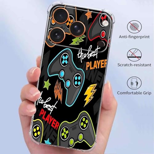 Cool Game Controller Graffiti Case for iPhone 17 Pro Max,Street Style, Trendy Cool Soft TPU Bumper Cover Case for iPhone 17 Pro Max - color: Game