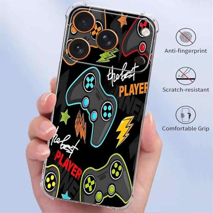 Cool Game Controller Graffiti Case for iPhone 17 Pro Max,Street Style, Trendy Cool Soft TPU Bumper Cover Case for iPhone 17 Pro Max - color: Game