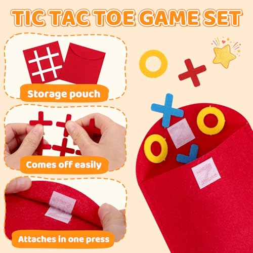 72 Pcs Tic Tac Toe Board Game for Kids and Family, Tic Tac Toe Birthday Party Favors, Easter Goodie Bag Stuffers for Kids, Classroom Prizes Elementary and Mini Games for Travel