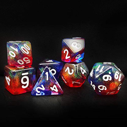 Bescon New Moonstone Dice Valor Stone, Polyhedral Dice Set of 7 - color: Valor Stone