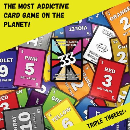 (333 Launch Edition – Bring Rummy Vibes to Family Game Night! Unstoppable Game of Strategy & Surprise Twists, Fun & Easy to Learn for Kids, Travel Ready, Great Gift, 2+ Players