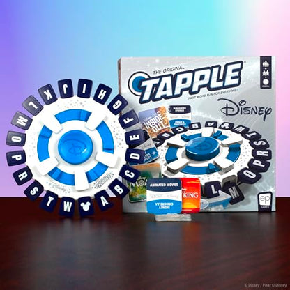 The Original TAPPLE Disney Edition, Fast-Paced Family Trivia Word Game, Choose a Disney-Themed Category & Race Against The Timer to be The Last Player, Travel-Friendly Party Game, Officially Licensed