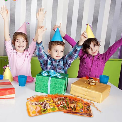 SANNIX 12 Pack Dinosaurs Animals Jigsaw Puzzles with 12 Organize Bags | Wooden Dinosaurs Toddlers Puzzles, for Kids Ages 3-6, Party Favors Educational Learning, Travel Toys for Boys and Girls - style: Dinosaurs + Animals