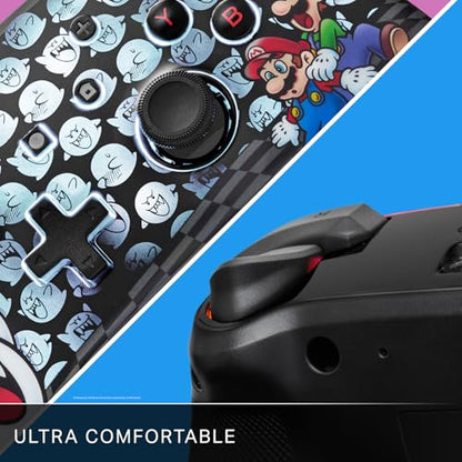 PowerA Enhanced Wireless Controller for Nintendo Switch with Lumectra – Mario Peek-A-Boo, rechargeable battery, motion controls, officially licensed - style: Mario Peek-A-Boo