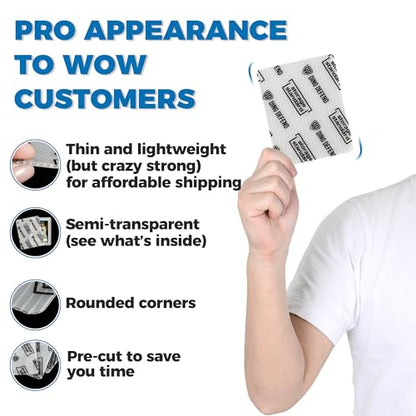 Trading Card Shipping Protectors - Premium Ultra Strong Plastic Inserts - 110 Pack - 3.5'' x 4.5'' - color: White - 110 Pack