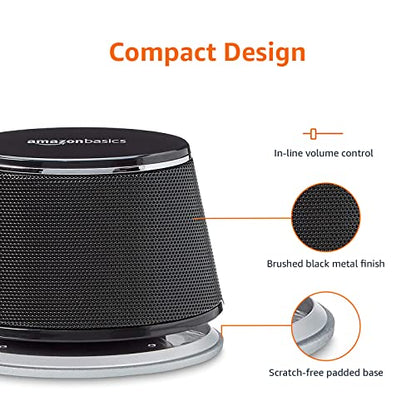 Amazon Basics - USB-Powered Computer Speakers with Dynamic Sound, 12 Count (Pack of 1), Black - color: Black, size: 12 Count (Pack of 1)