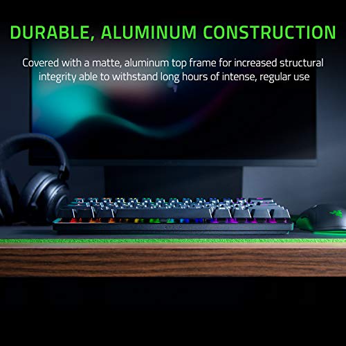 Razer Huntsman Mini 60% Gaming Keyboard: Linear Optical Switches - Aluminum Top Frame - Chroma RGB Lighting - PBT Keycaps - Onboard Memory - Snap Tap - Black - color: Classic Black