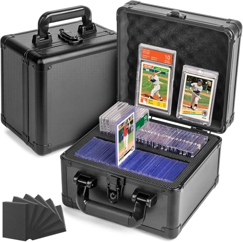 Pulchra Graded Card Storage Box, Top Loaders Case, Sports Trading Box, Slab PSA MTG CSG SGC Magnetic Holder, Waterproof Carrying Case, Collector Storage Boxes - size: Large