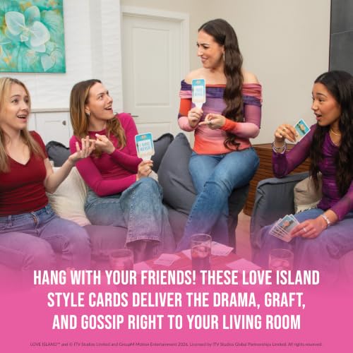 Never Have I Ever Love Island Card Games Adult Conversation Starter Cards | Viral, Conversation Starter Cards; Adults ONLY; Uncover Secrets; Share Stories; Funny Icebreaker, Love Island - color: Love Island