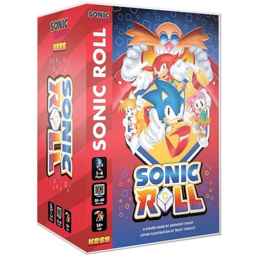KESS: Sonic Roll - Board Game, Roll Through 4 Classic Zones, Thrilling Tabletop Adventure, Fight Bosses & Save The World, Co-Op, Ages 14+, 1-4 Player - style: Base Game