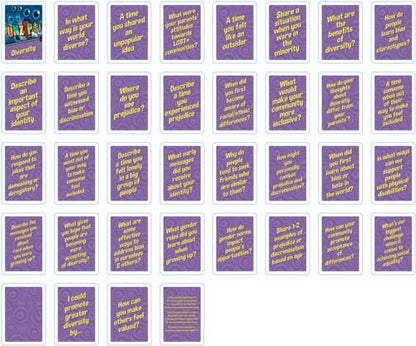 Trainers Warehouse Unzip It! Deck - Diversity | Conversation Starters | Stimulate Conversations | Set of 30 Unique Prompt Cards (Diversity Deck Only) - color: Diversity Deck Only