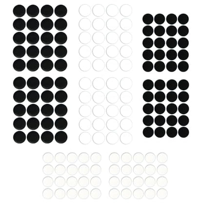 160 Pcs Universal Mouse Slider Pads, Dia 6mm & 7mm Dot Mouse Glide Skates Replacement Compatible with Gaming Mousepads, Wear-Resistant Smooth Glide Mice Glass Skates Pad (White & Black) - size: Dia 6mm/7mm White