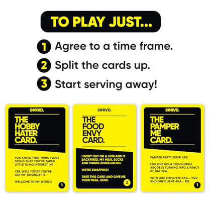 Hasbro Games SERVD Couples Game – Hilarious Real-Life Card Game for Partners – Funny Gifts for Anniversary, Date Nights, Valentine’s Day – 2 Players – Ages 17+ - style: Couples