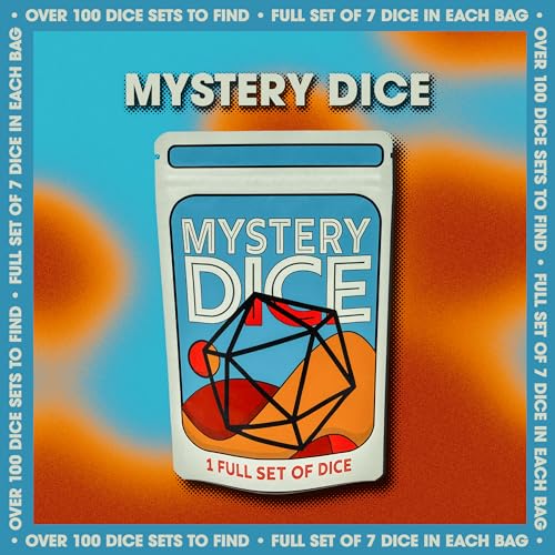 1985 Games Mystery Dice, DND Dice Set of 7 Polyhedral Dice, Wide Range of Patterns, Gaming Dice, Suitable for Role Playing, Table Games (Mystery Pack of 1) - color: Mystery Dice, size: Pack of 1