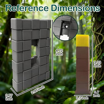 Game Room Light Switch Cover, 1 Toggles Blocks Light Switch Cover, My World Room Decor, 1 Gangs Standard Size for Fans Kids Bedroom Decoration, Yellow stick level