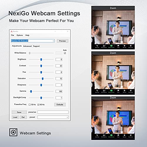 Zoom Certified, NexiGo N950P 4K Zoomable Webcam with Remote Control, Sony_Starvis Sensor, 5X Digital Zoom, Pro Web Camera with Dual Stereo Mics, for Zoom Skype Teams Twitch - style: Webcam 4K