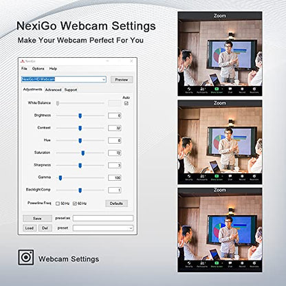 Zoom Certified, NexiGo N950P 4K Zoomable Webcam with Remote Control, Sony_Starvis Sensor, 5X Digital Zoom, Pro Web Camera with Dual Stereo Mics, for Zoom Skype Teams Twitch - style: Webcam 4K