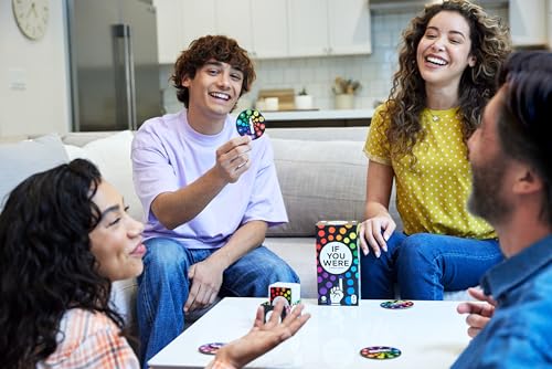 Mattel Games If You were a Party Game, Ridiculous Questions & Finger Voting with Cards & Spinners, 3 to 8 Players