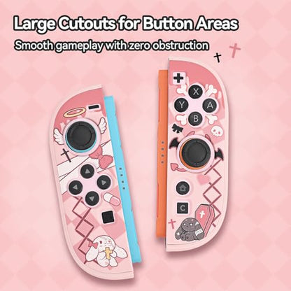 GeekShare Slim Protective Case Compatible with Switch 2 (2025), Anti-Scratche and Shock-Absorption Dockable Hard Shell for Switch 2 Game Console - Gothic Bunny - color: Gothic Bunny