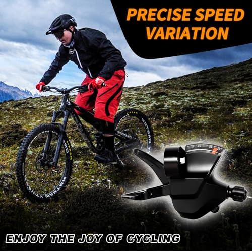 SL-M315-8R Bike Shift Lever,Bicycle Shift Lever - Right, Mountain Right Shifter Lever with Optical Gear Display | Bike shifter. Durable, ergonomic design. Compatible with mountain, road, folding bikes. Easy install. - color: SL-M315-8R