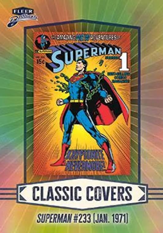 2025 Fleer Brilliants Superman Series Factory Sealed 70 Card Mega Box with Chance for Exclusive Purple Parallel Cards and Green Kryptonite Parallels Plus