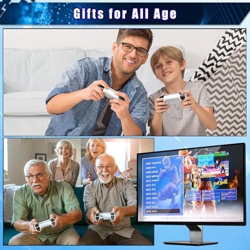 Wireless Retro Gaming Console Classic Retro Game Stick Built-in 23 Emulators 20,000+ Games, 4K HDMI Output and 2.4g Wireless Controller Gamepad, Plug and Retro Play Video Games for TV - color: M15 Console