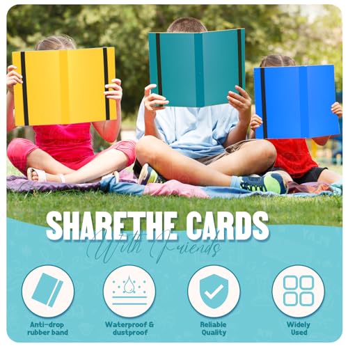 Card Binder 9-Pockets,Trading Card Binder,20 Pages, 360 Card Capacity Collection Binder, Card Folder for MTG, TCG, Game Cards & Sports Cards (Lake Blue) - color: Lake blue
