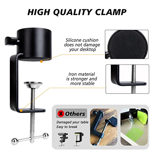 SUNMON Mic Stand Boom Arm - Microphone Arm Compatible with HyperX QuadCast, 360° Rotation Microphone Stand, Weighted Metal Mic Boom Arm for HyperX QuadCast,Blue Yeti,Shure MV7,Rode and Most Gaming - color: Microphone Boom Arm