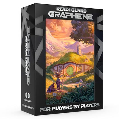 (Halfling Tranquility V1) 100% Hand-Drawn 100ct Textured Matte TCG/MTG Card Art Sleeves by Realm Guard - style: V1 Graphene