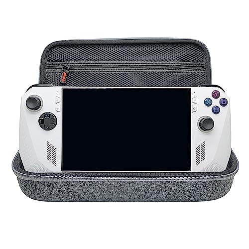 Voikoli Carrying Case for Asus Rog Alloy 7''2023/Asus Rog Ally X 2024, Protective Hard Shell Carry Case Built-in AC Adapter Charger Storage, Portable Travel Carrying Case (Grey-b) - color: Grey-b