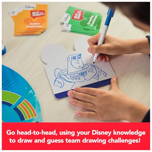 Spin Master Games Beat the Parents Disney Edition Family Game | Kids Vs Parents Disney Trivia, Active Drawing & Acting Challenges, Awesome For Family Game Night, For 2+ Players, Ages 8+ - color: Disney Edition- Beat the Parents