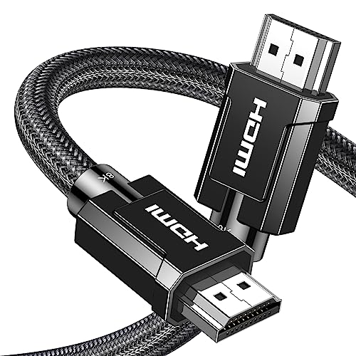 UGREEN 8K HDMI 2.1 Cable Certified 48Gbps 240Hz Ultra High Speed Cord 10FT | 10K 8K@60Hz, 4K 240Hz, Braided, HDCP 2.2&2.3 eARC HDR Dolby, Compatible With PS5, Xbox X, Switch 2, Roku, Mac mini M4 Pro - size: 10FT