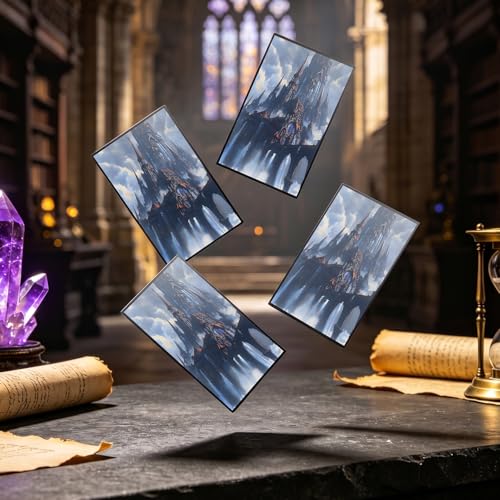 MTG Card Sleeves -Thundering Falls- Surveil Lands - Ultra Clear Front & Matte Finish Back, 100 Count Standard Size Matte Art Sleeve for Magic the Gathering - color: Thundering Falls