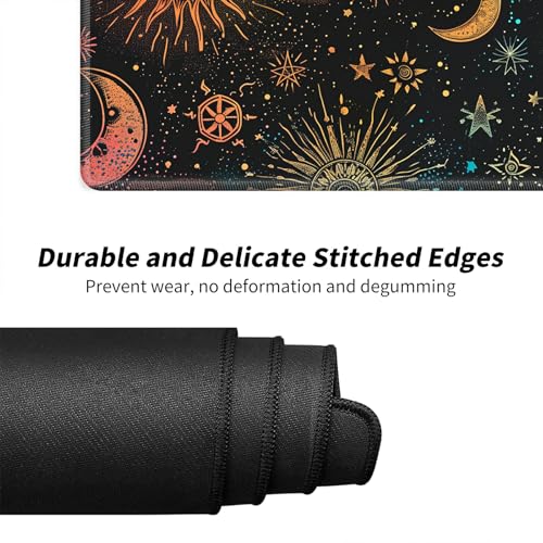 Starry Night Sky for MTG & TCG Playmat Mouse Pad,BFDHGQZC 24" x 14" Game Mat for MTG/RPG/CCG Trading Card Game Playmats Table Mat Perfect for Card Games Video Games Computer Office - color: Starry Night Sky