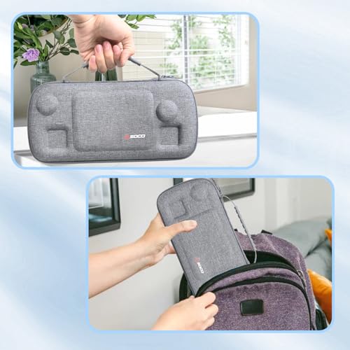 RLSOCO Carrying Case for ASUS ROG Xbox Ally/ROG Xbox Ally X 7" FHD Gaming Handheld Console - Grey (Case Only) - color: ROG XBOX Ally Case Grey