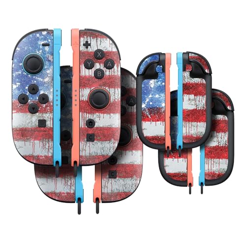 Glossy Glitter Gaming Skin Compatible with Nintendo Switch 2 Joy-Con Controller 2 Pack - Colors Dont Run - Premium 3M Vinyl Protective Wrap Decal Cover - Easy to Apply Made in The USA by MightySkins - color: Colors Dont Run, size: 2 Pack of Joy-Con Skins,