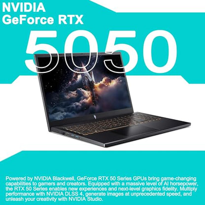 iCarp Customized Laptop Made with Acer Nitro V 15 Gaming Laptop 15.6" FHD IPS 165Hz Intel 8-core i5-13420H 16GB/32GB/64GB RAM 512GB/1TB/2TB SSD RTX 5050 GDDR7 DLSS4 Backlit Thunderbolt Win11 - style: i5-13420H + RTX 5050